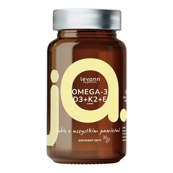 Levann "jA" Omega 3 + D3 + K2 + E, Kapseln, 30 Stück
