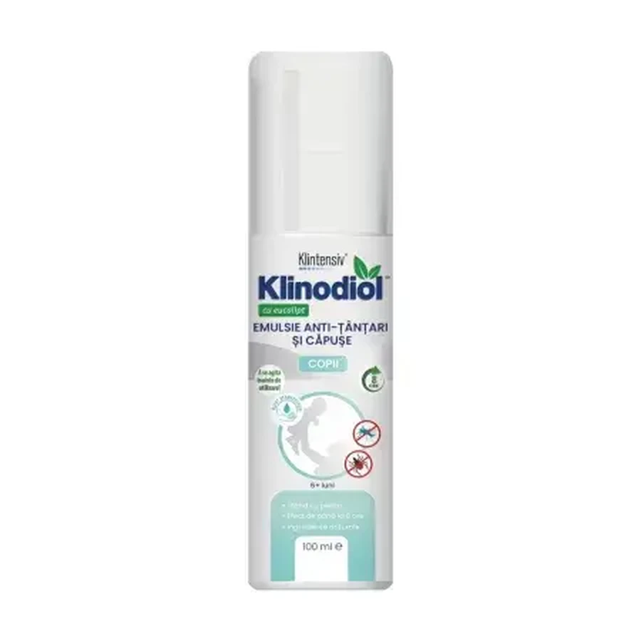 Anti-Mücken- und Zeckenschutzspray, für Kinder Klinodiol, 100 ml, Klintensiv