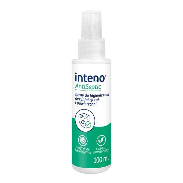 Inteno AntiSeptic, Spray zur Hände- und Flächendesinfektion, 100 ml