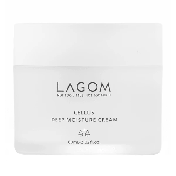 Lagom Deep Moisture Cream, Feuchtigkeitscreme für trockene und empfindliche Haut, 60 ml