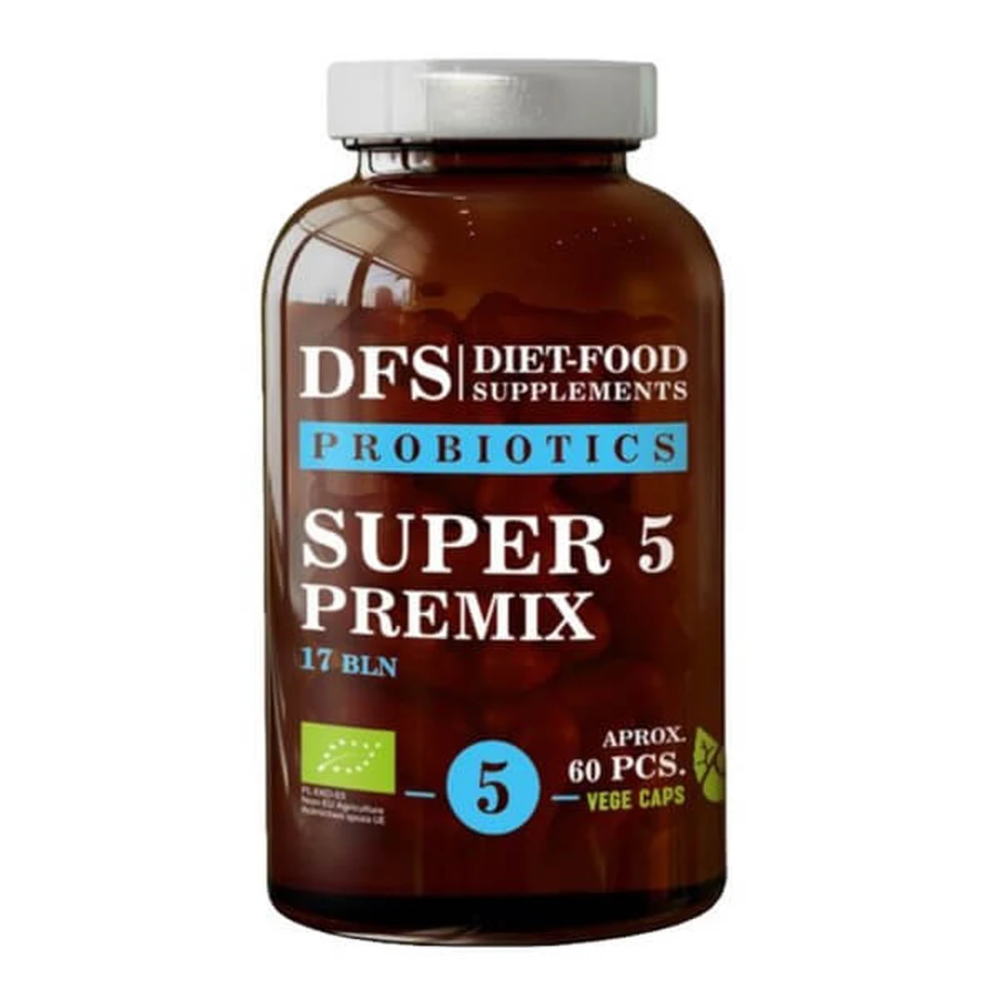 Dieta-alimente Suplimente Probiotic nr. 5 Bio Super 5 Premix, capsule, 60 buc.