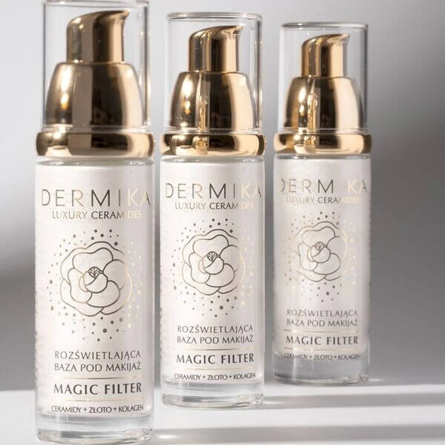 Dermika Luxury Ceramides, bază de machiaj iluminatoare, 30 ml