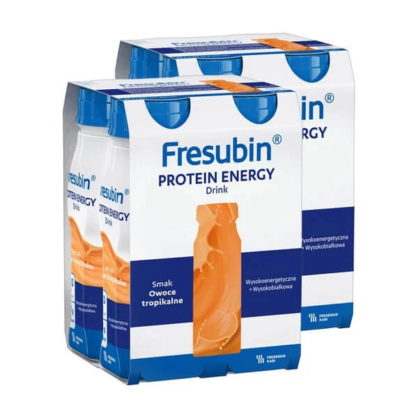 2er-Set Fresubin Protein Energy Drink, Flüssigkeit mit tropischem Fruchtgeschmack, 4 x 200 ml