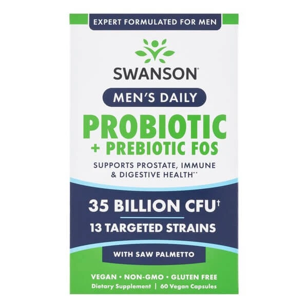 Swason Men's Daily Probiotic+Prebiotic FOS, Kapseln, 60 Stk