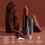 Madara Velvet Matte Cream Lipstick, barra de labios mate con acabado satinado, Magma, 3,8 g