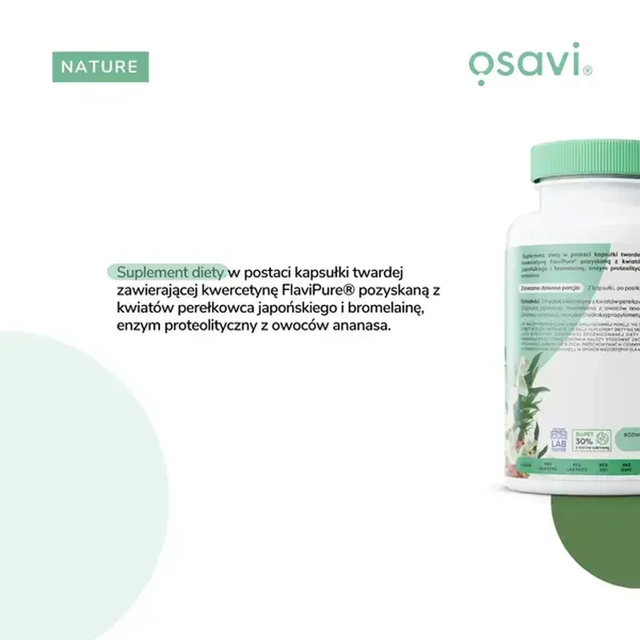 Osavi Quercetin mit Bromelain, Hartkapseln, 120 Stück.