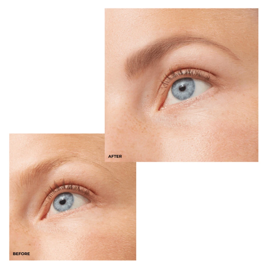 Gosh, Shape &amp; Fill, filler pentru sprâncene 2 în 1, 002 Grey Brown, 0.5 g