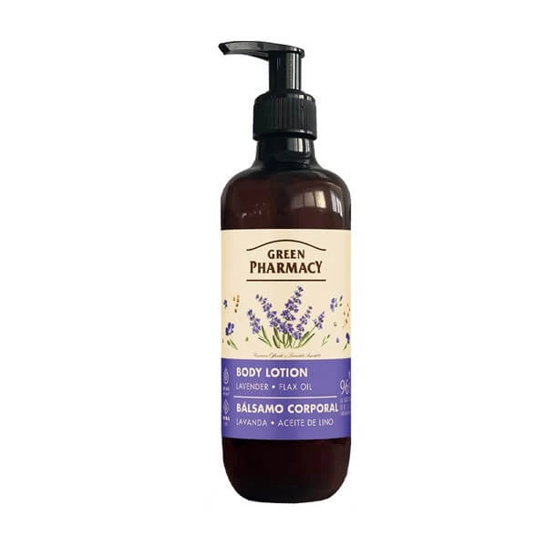 Grüne Apotheke, Körperlotion, Lavendel und Leinöl, 400 ml