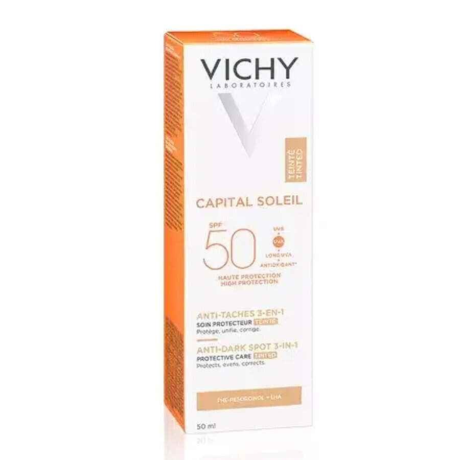 Vichy Capital Soleil Anti-Pigmentierungs-Farbcreme mit SPF 50+, 50 ml