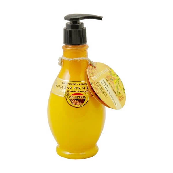 Oblepikha, Hand- und Nagelcreme mit Sanddornöl und Calendula, 275 ml