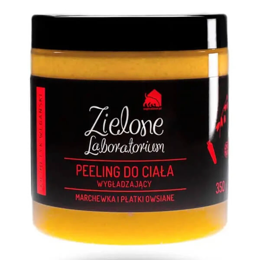 Zielone Laboratorium, wygładzający peeling do ciała, 350 g: ceny i cechy