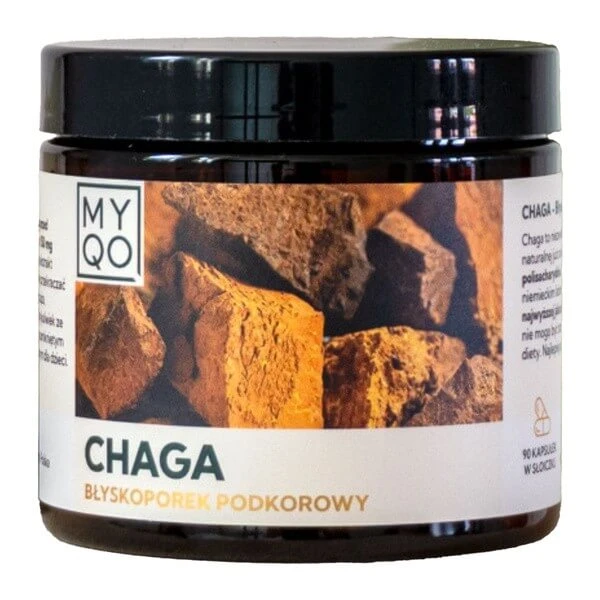 MYQO Chaga Chaga subkortikale Glossophore, Kapseln, 90 Stück