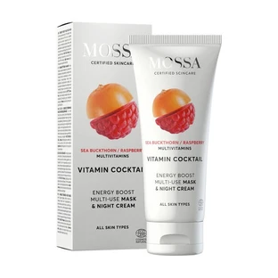 Mossa, mască-cremă fermizantă și revitalizantă cu cătină de mare și zmeură, 60 ml