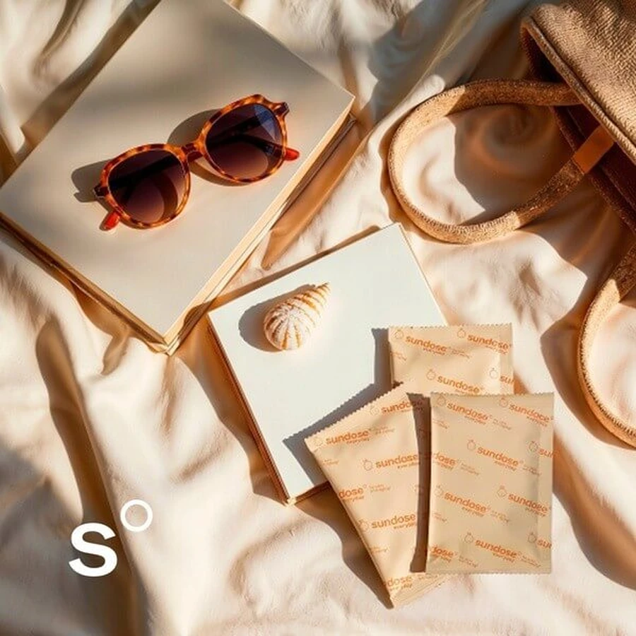 Sundose Everyday For Skin Anti-Aging, powder sachets, orange flavor, 15 pcs.