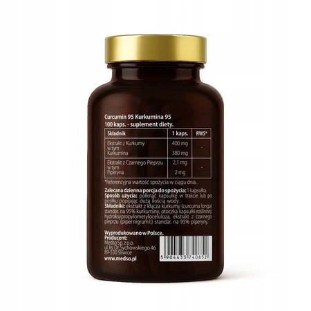 Medso Curcumine 95, harde capsules, 100 st.