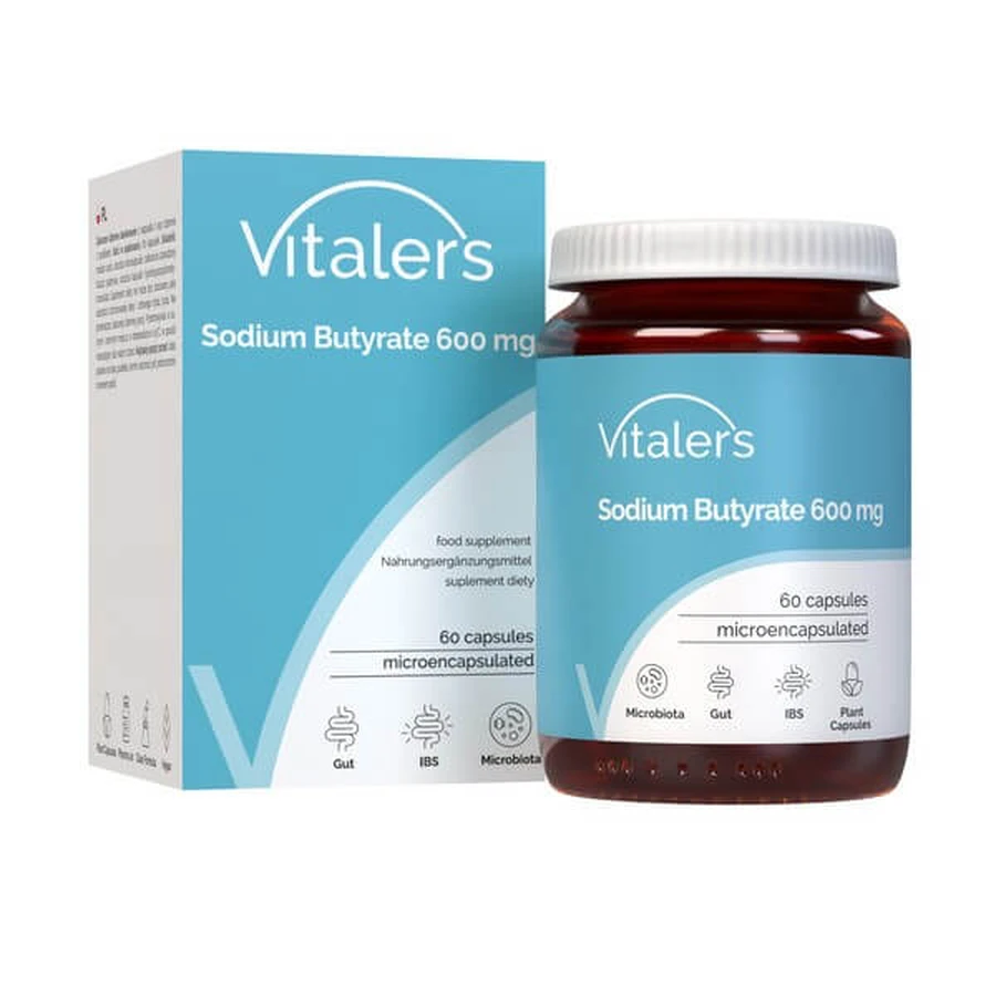 Vitalers Natriumbutyrat 600 mg, Kapseln, 60 Stück.