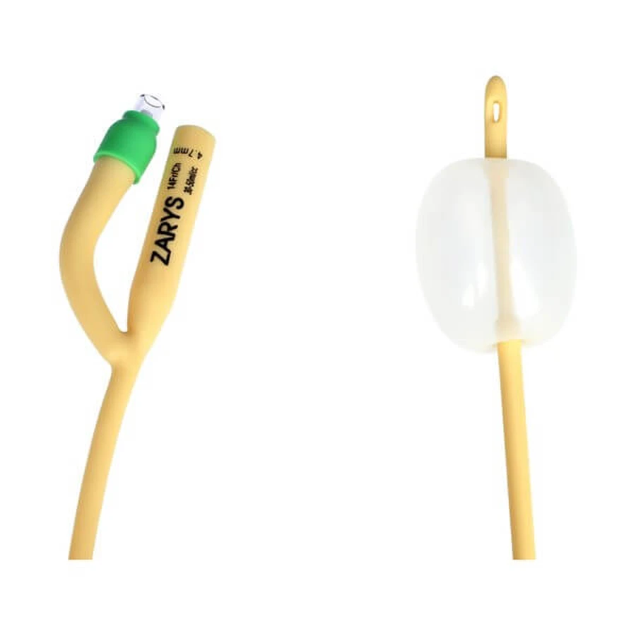 Outline, urologische Foley'a-katheter, tweeweg met kunststof klep, CH 14/30-50 ml, 1 st.