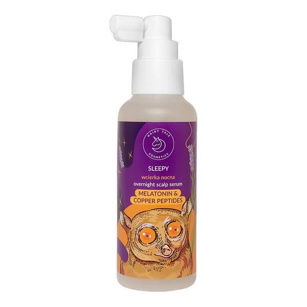Hairy Tale Cosmetics Sleepy, Melatonin und Kupferpeptide Nachtcreme, Spray, 120 ml