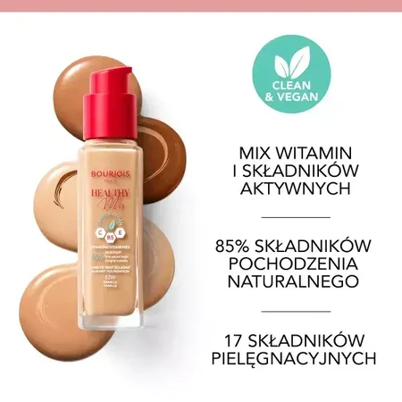 Bourjois Healthy Mix Clean, Grundierung, 51.5 Rose Vanille, 30 ml