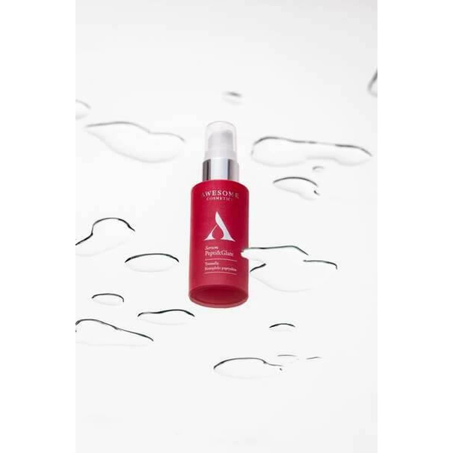 Awesome Cosmetics Pepti &amp; Glare, peptide face serum, 30 ml