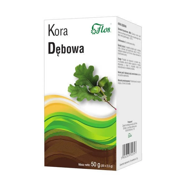 Flos, Eichenrinde zur Hautreinigung, 25 x 2 g