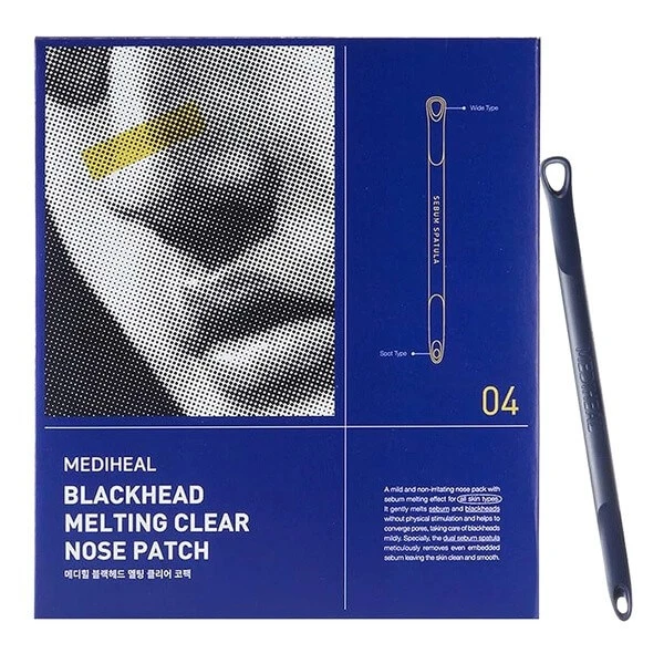 Mediheal Blackhead Melting Clear Nose Patch, Nasenporenreinigungsset, 4 x 3 ml + 4 x 3 ml