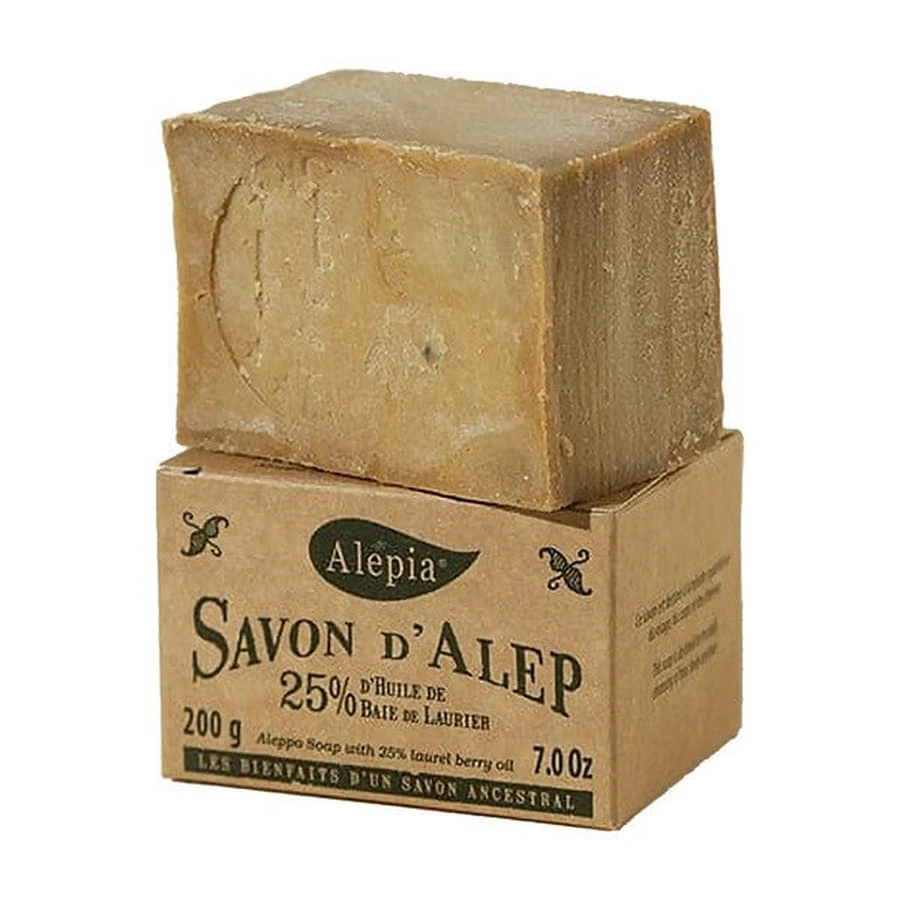 Alepia, jabón con 25% de aceite de laurel, 200 g