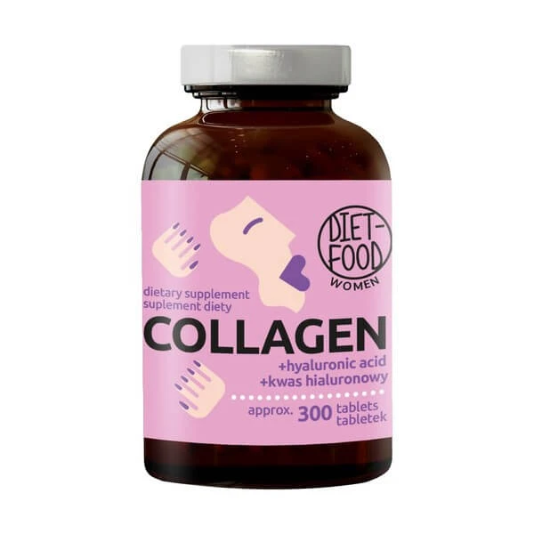 Diät-Nahrungsmittel Frauen Kollagen + Hyaluronsäure, Tabletten, 300 Stk