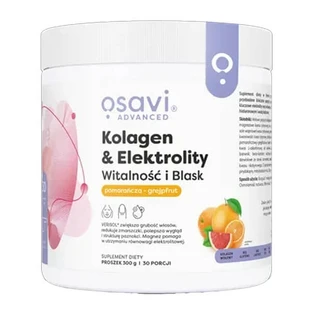 Osavi Collagen &amp; Elektrolyte Vitalität und Glanz, Pulver, Orange-Grapefruit-Geschmack, 390 g