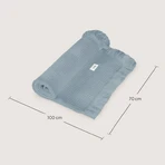 Pătură de muselină Lionelo, pătură de muselină pentru sugari, Stone Blue, 1 buc.