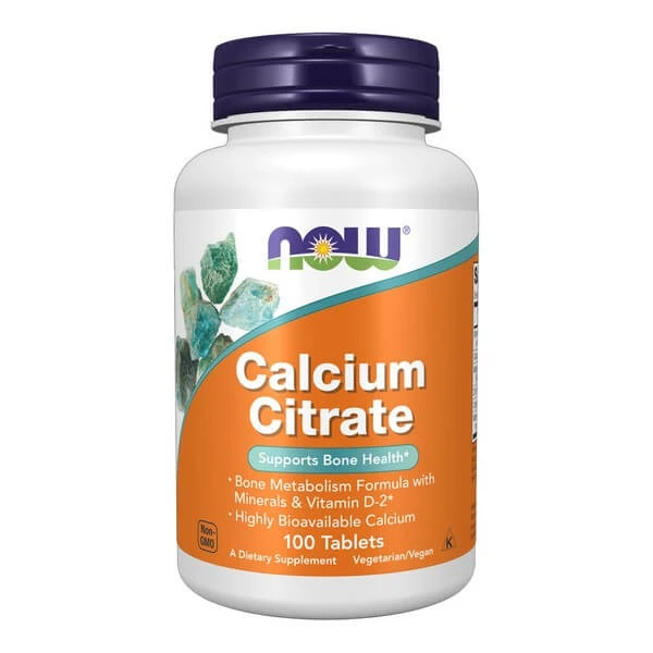 Now Foods Calciumcitrat mit Mineralien und Vitamin D2, Tabletten, 100 Stück