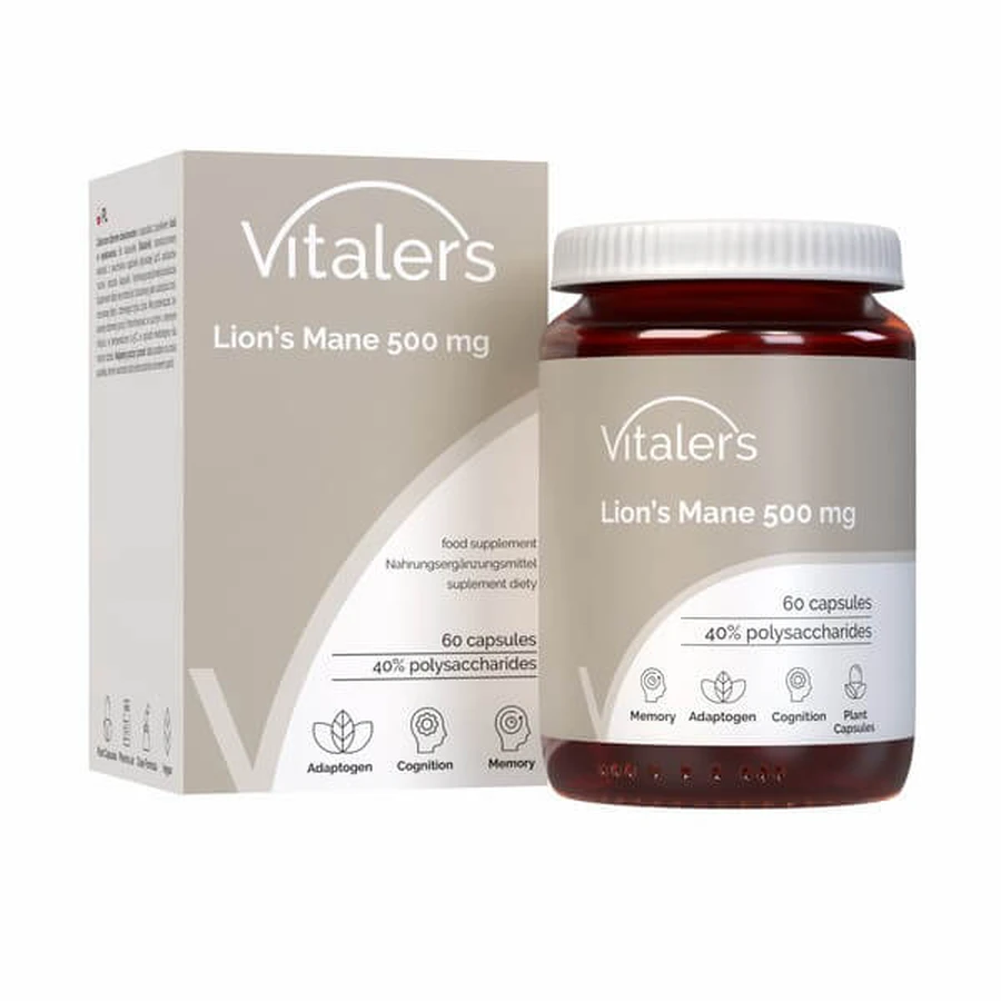 Vitalers Lion's Mane, cápsulas, 60 pcs.
