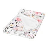 Babymatex Ines, couverture en coton double face, motif : fleur, 75 cm x 100 cm, 1 pc.