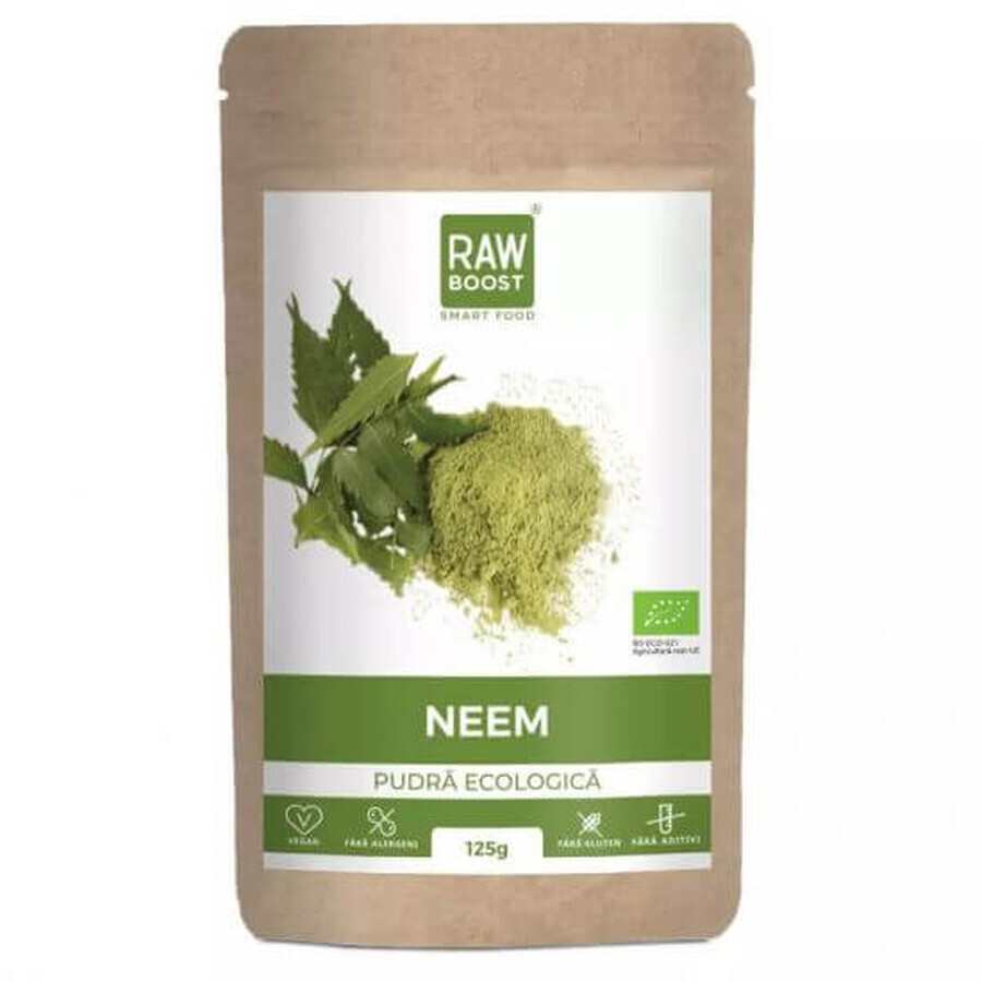 Organic Neem Powder, 125 g, RawBoost