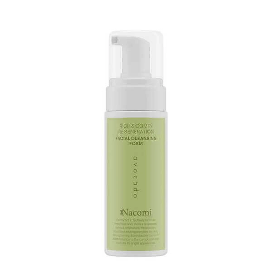 Nacomi Rich&amp;Comfy Regeneration, spumă de curățare facială cu avocado, 150 ml