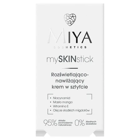 Miya Cosmetics mySKINstick, krem rozświetlająco-nawilżający w sztyfcie, 25 g: ceny i cechy