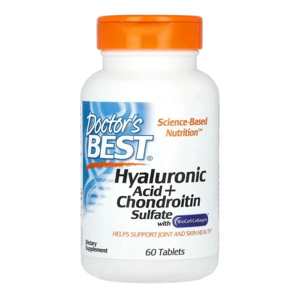 Doctor's Best Hyaluronsäure + Chondroitin Sulfat mit BioCell Collagen, Kapseln, 60 Stk