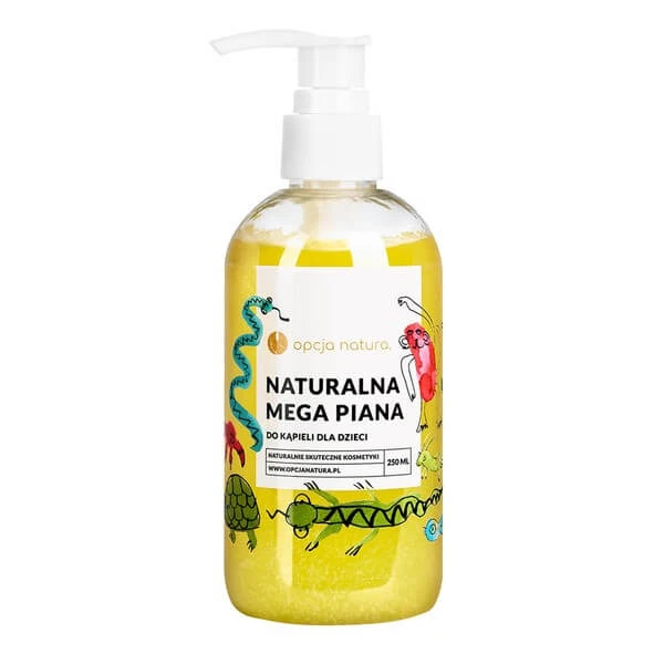 Opcja Natura, Natürlicher Mega-Badeschaum für Kinder, 250 ml