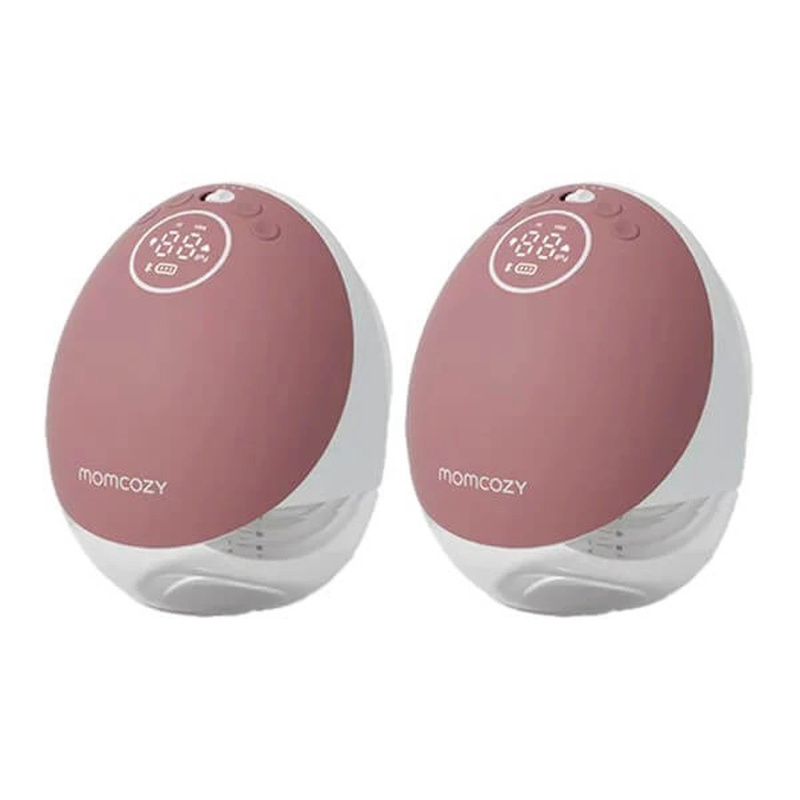 Momcozy M9, pompă de sân dublă, culoare roșie, 1 buc.