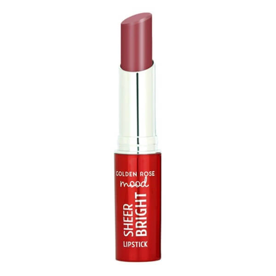 Golden Rose Mood Sheer Bright Lipstick, glänzender Lippenstift, 107, 3,3 g