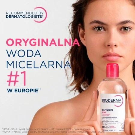 Bioderma Sensibio H2O, apă micelară pentru piele sensibilă, 250 ml