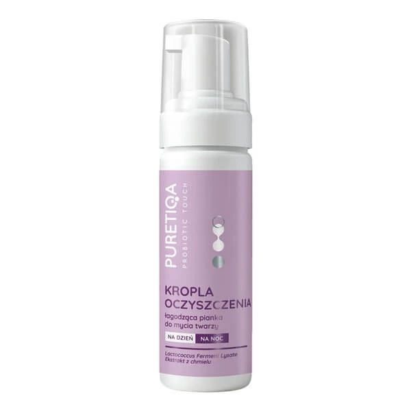 Puretiqa Probiotic Touch, beruhigender Gesichtsreinigungsschaum für Tag und Nacht, 150 ml
