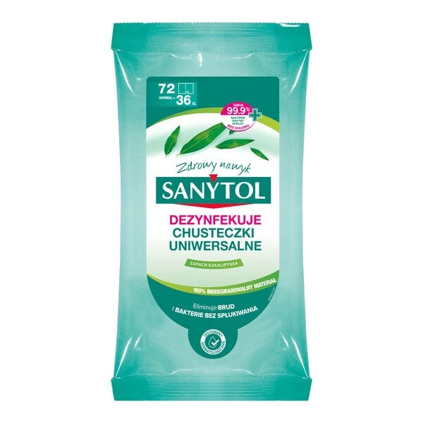 Sanytol, Allzwecktücher zur Reinigung und Desinfektion von Oberflächen, 36 Stück