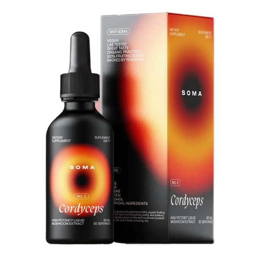 Soma Cordyceps, líquido, sabor caramelo, 60 ml