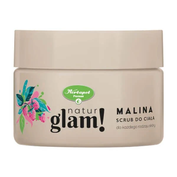 Natur Glam!, Zucker-Körperpeeling, Himbeere, 300 ml