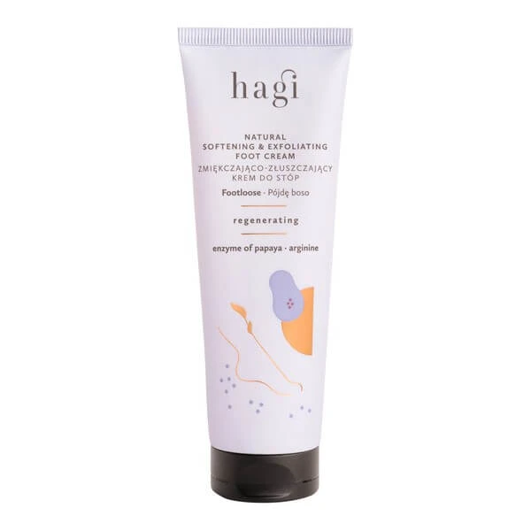 Hagi Go barefoot, weichmachende und peelende Fußcreme, 75 ml