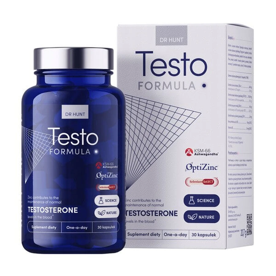Dr Hunt Testo Formula, capsule tari, 30 buc.