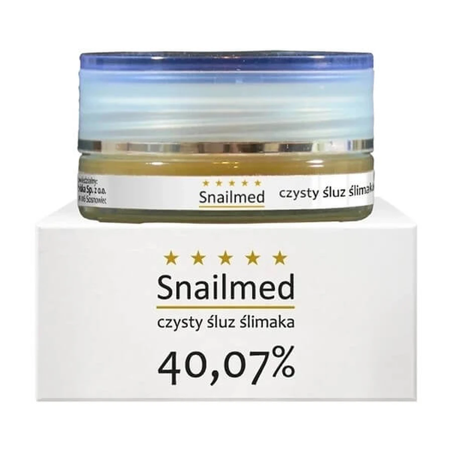 Snailmed, cremă anti-îmbătrânire cu mucus de melc, totarol și acid hialuronic, 15 ml