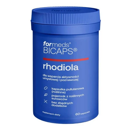 Formeds Bicaps rhodiola, kapsułki twarde, 60 szt.: ceny i cechy