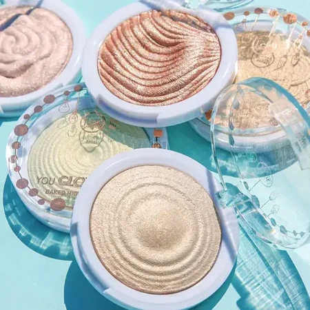 J.Cat Beauty, You Glow Girl, Baked highlighter for face and body, 108 Mermaid Skin, 8.5 g.
